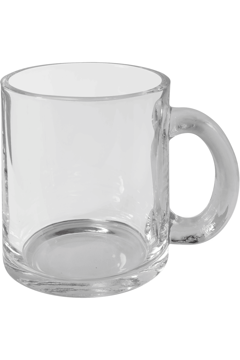 10 oz. Clear Glass Mug with Handle