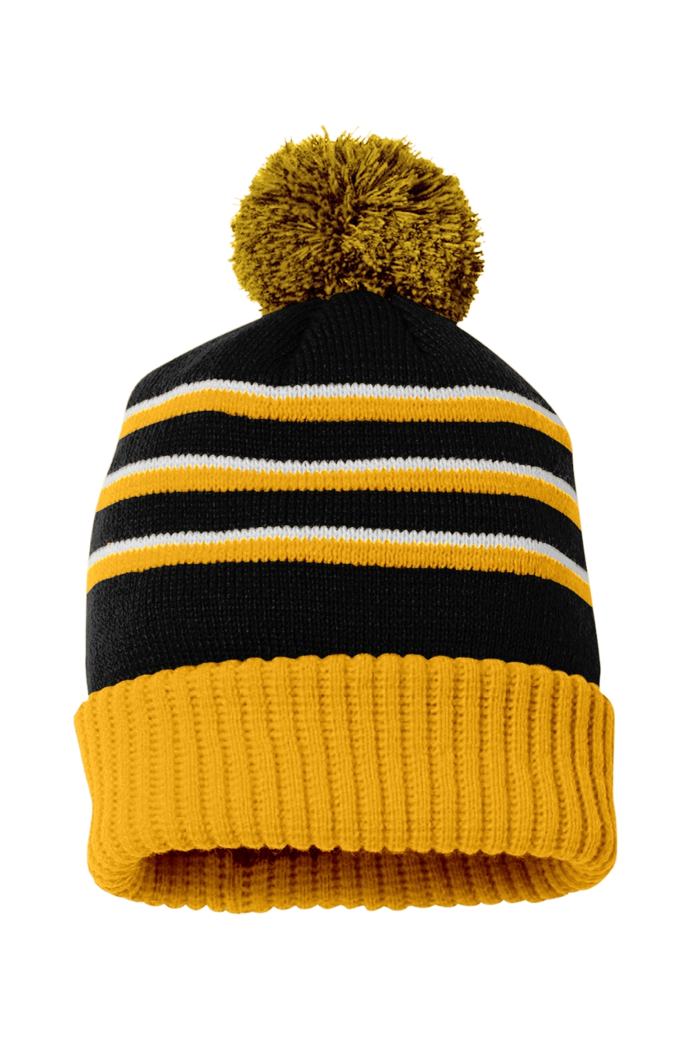 Richardson Stripe Pom Cuffed Beanie