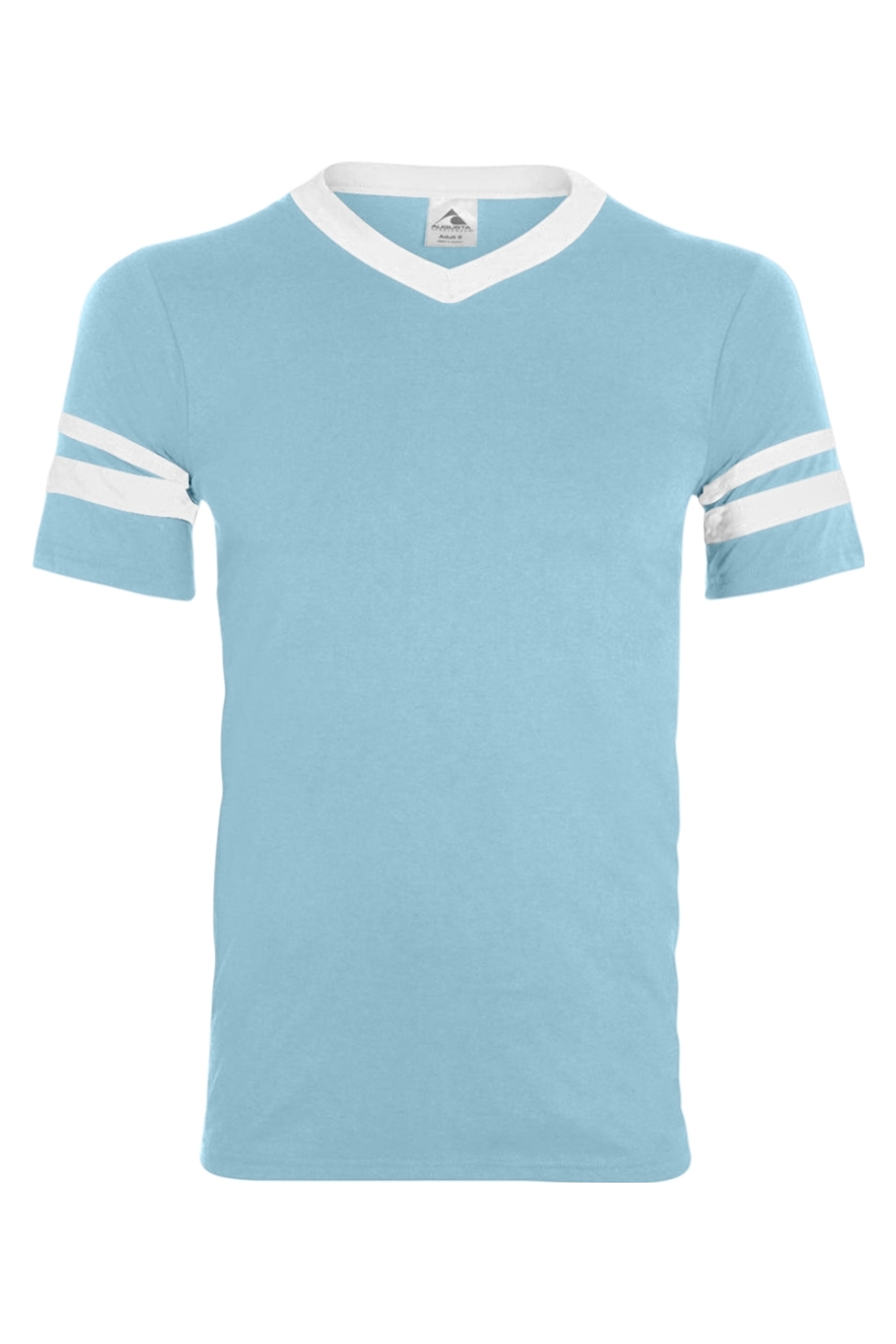 Augusta Sportswear V-Neck Jersey with Striped Sleeves