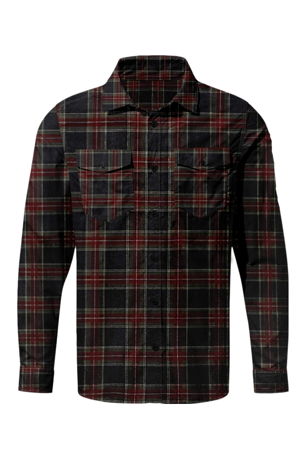 Burnside Yarn-Dyed Long Sleeve Flannel Shirt