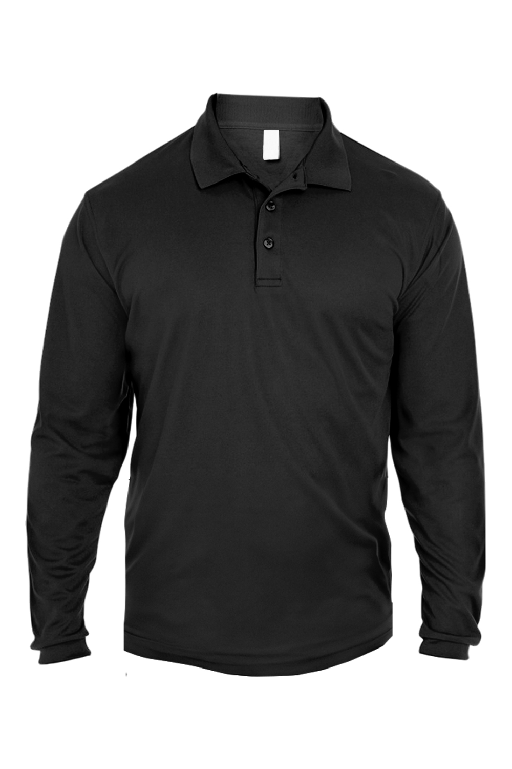 UltraClub Adult Cool & Dry Long-Sleeve Mesh Piqué Polo