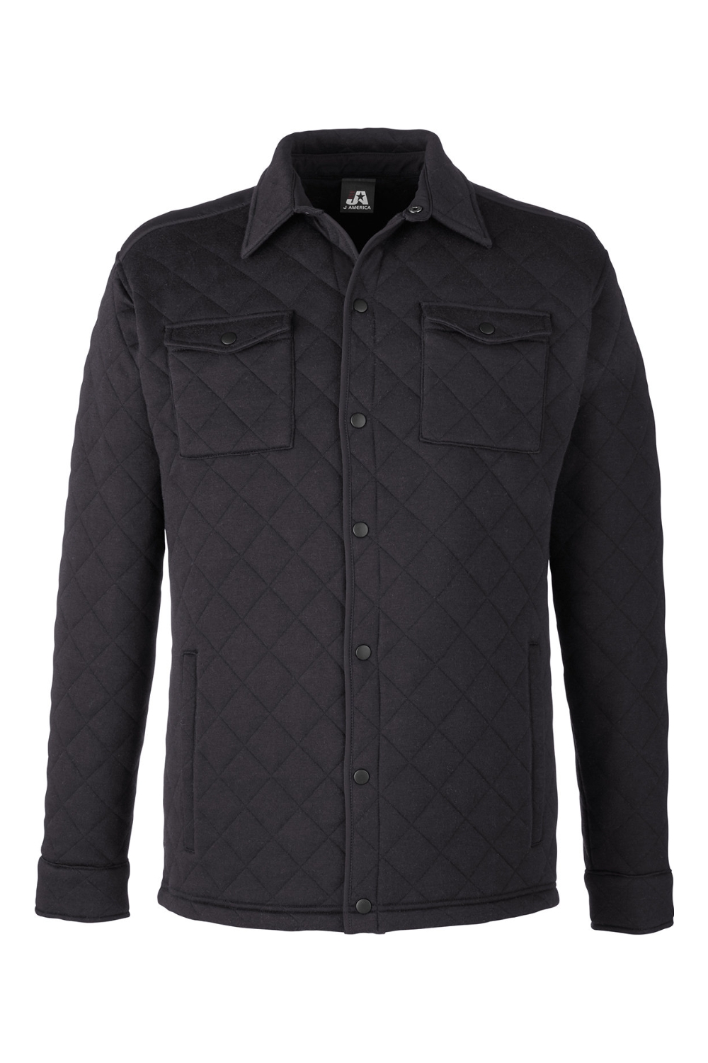 J America Adult Quilted Jersey Shirt Jacket