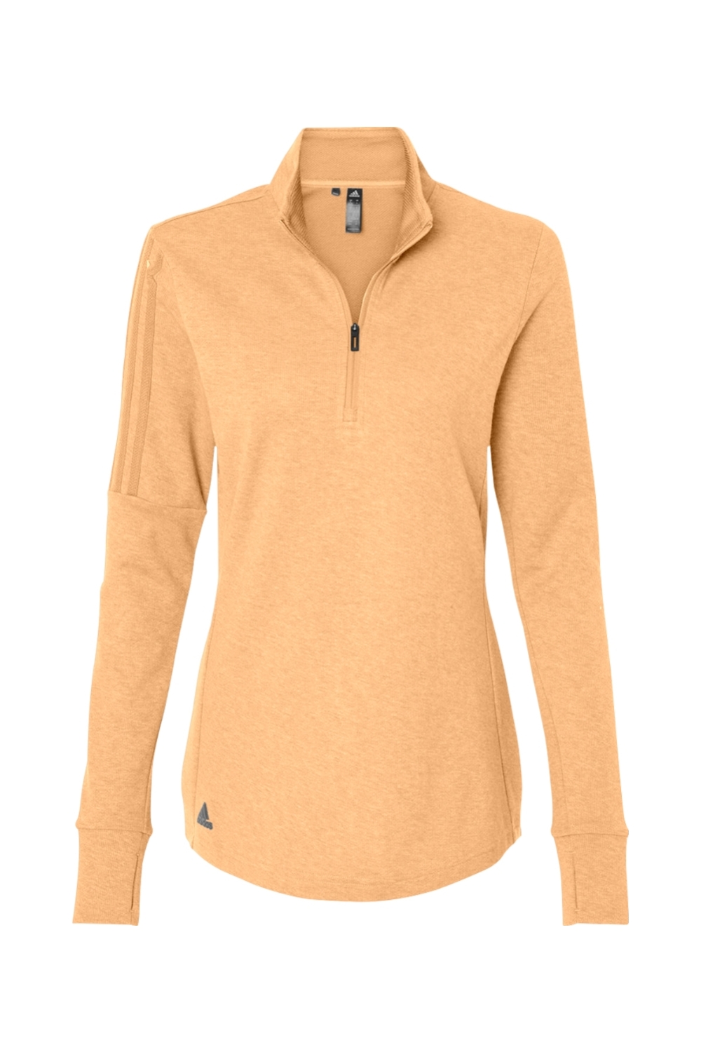 Adidas Women's 3-Stripes Quarter-Zip Sweater