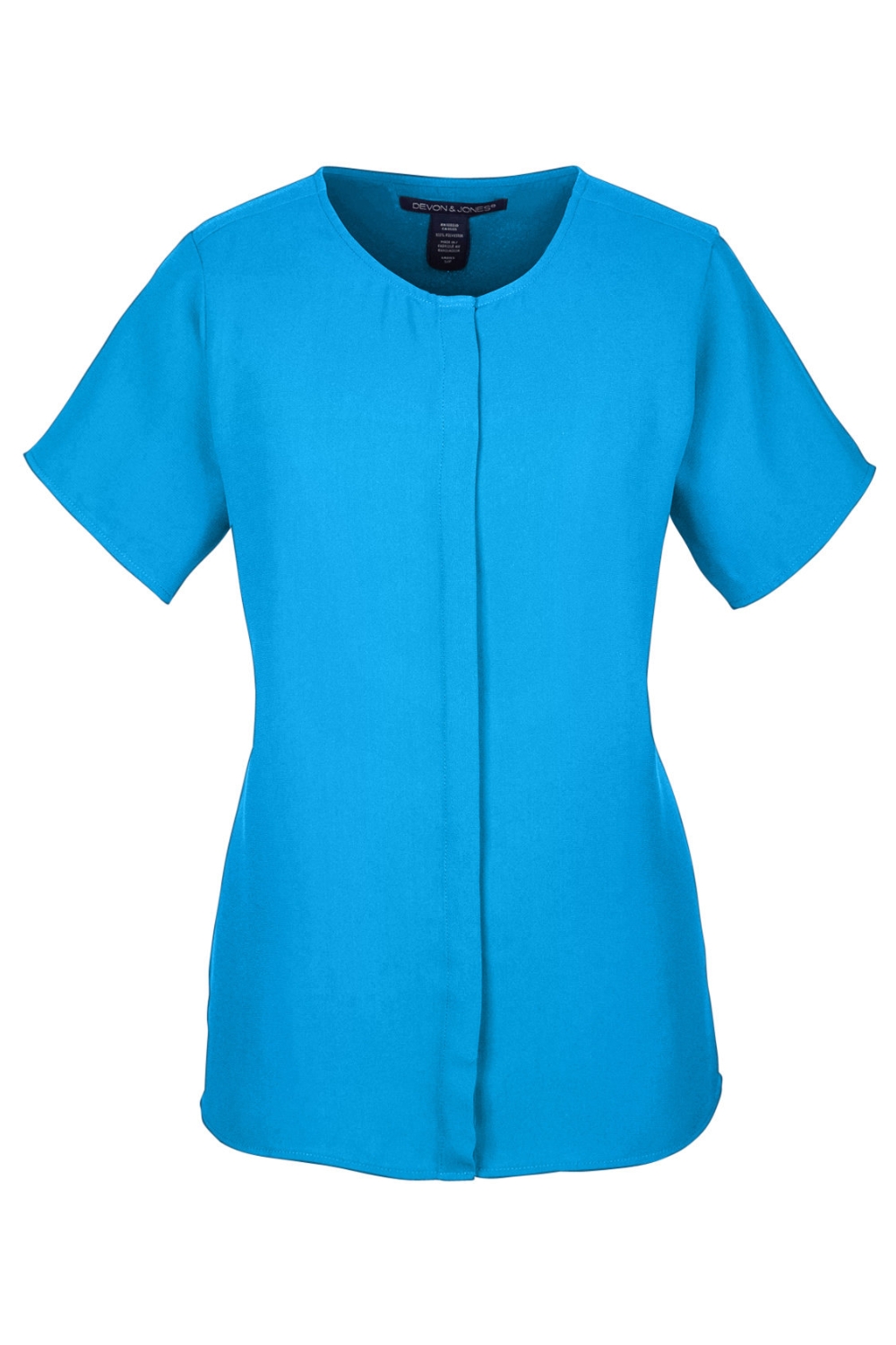 Devon & Jones Ladies' Perfect Fit Short-Sleeve Crepe Blouse