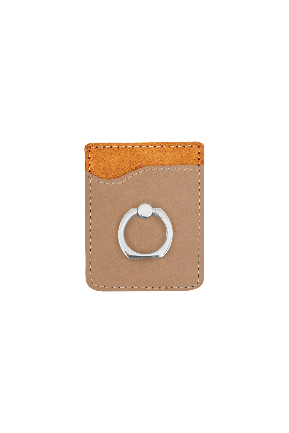 Leatherette Phone Wallet with Ring