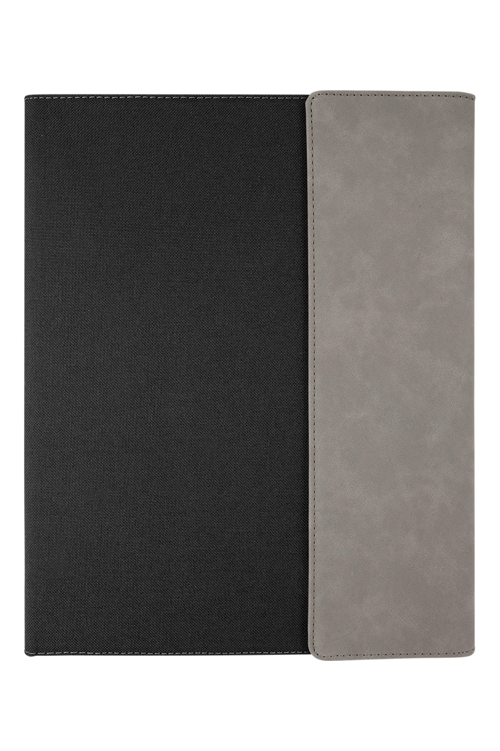 9 1/2 x 12 Laserable Leatherette Canvas Portfolio w / Notepad