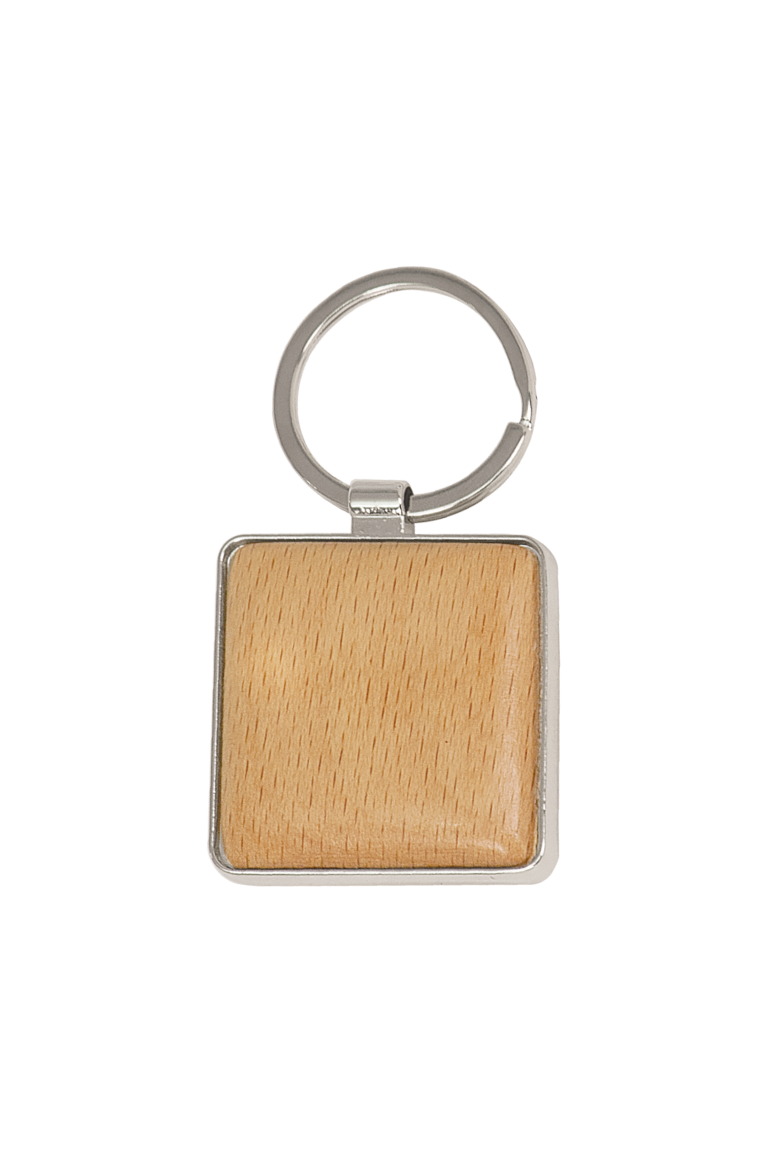 1 9/16" x 1 9/16" Laserable Square Keychain