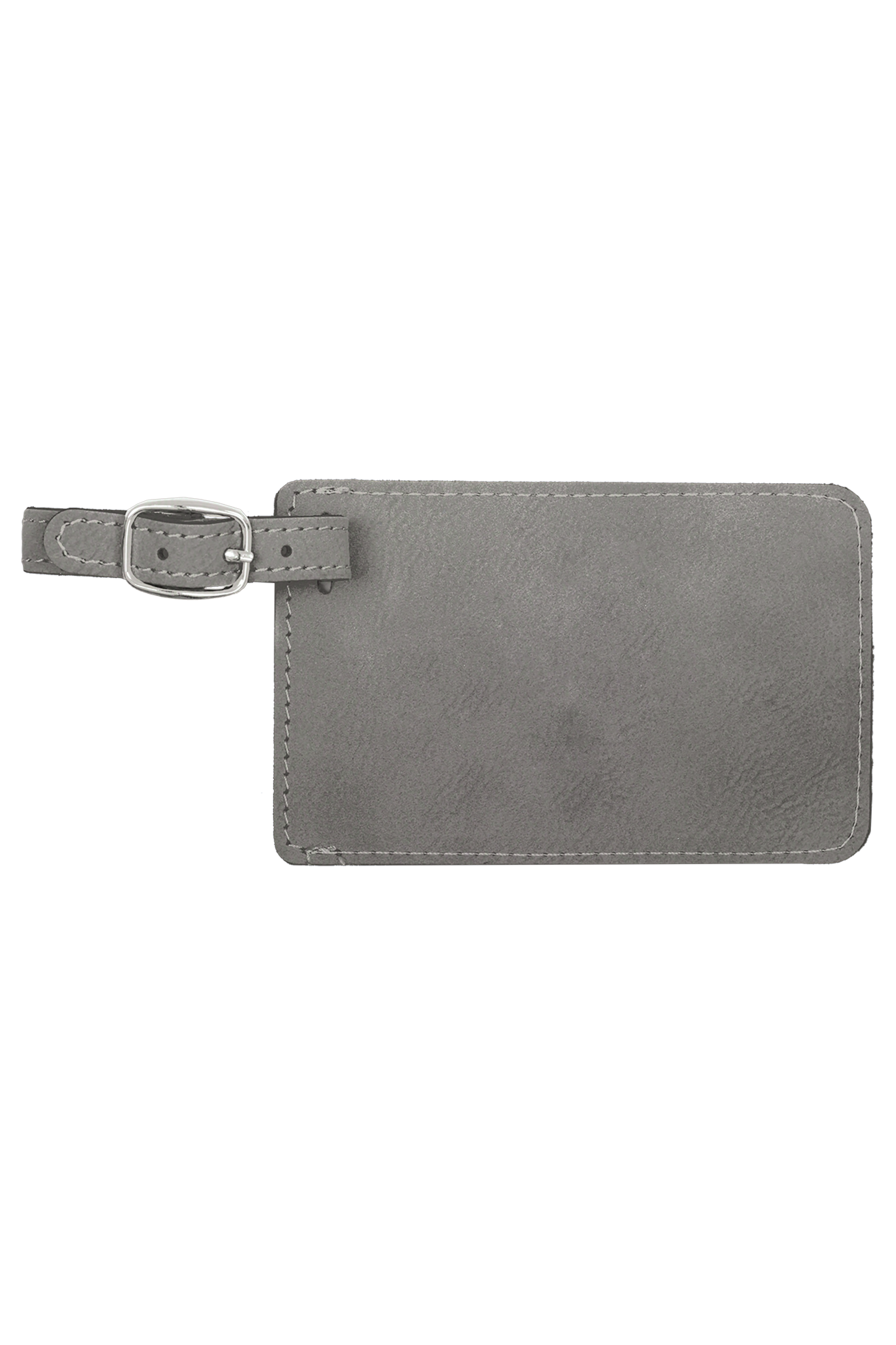 4 1/4" x 2 3/4" Laserable Leatherette Luggage Tag