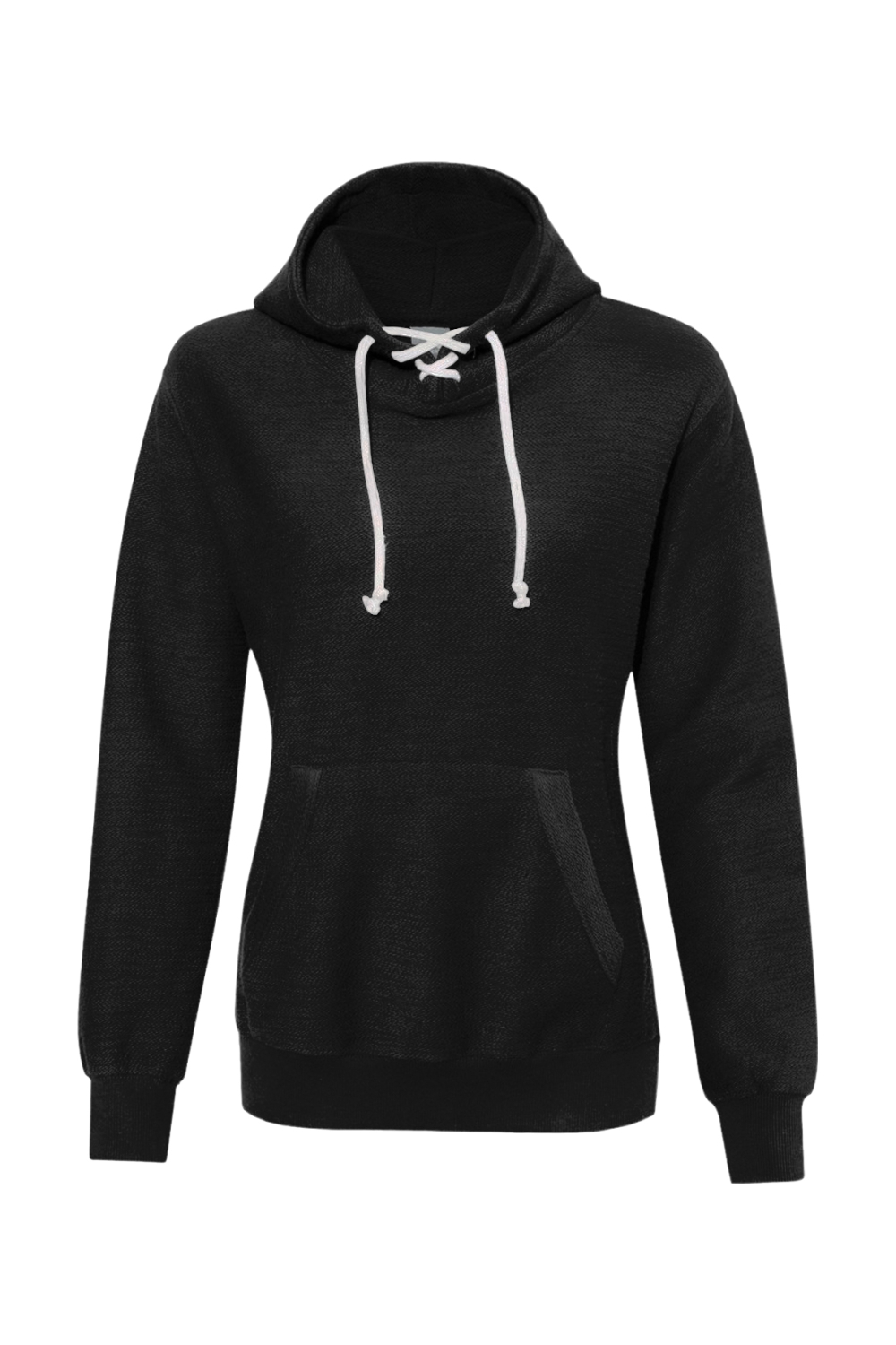 J America Women’s French Terry Sport Lace Scuba Hooded Pullover
