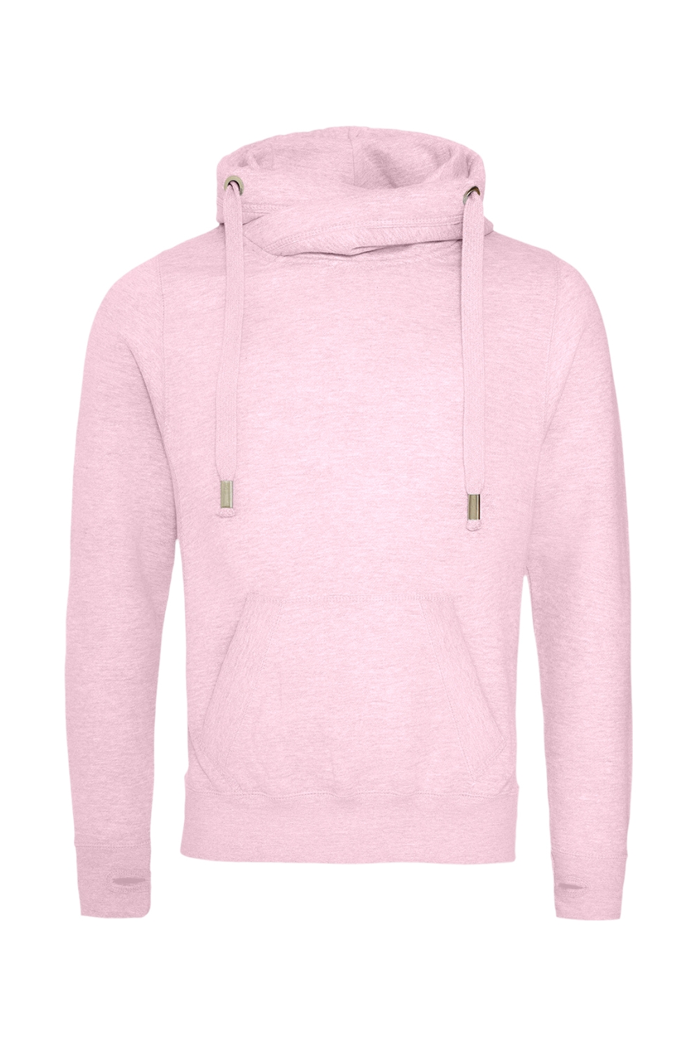 Just Hoods By AWDis Men's Heavyweight Cross Over Neck Hooded Sweatshirt