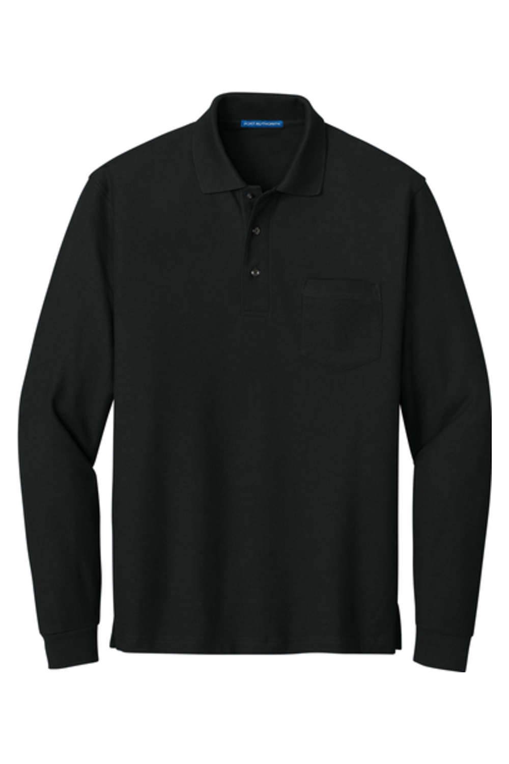 Port Authority Long Sleeve Silk Touch Polo with Pocket