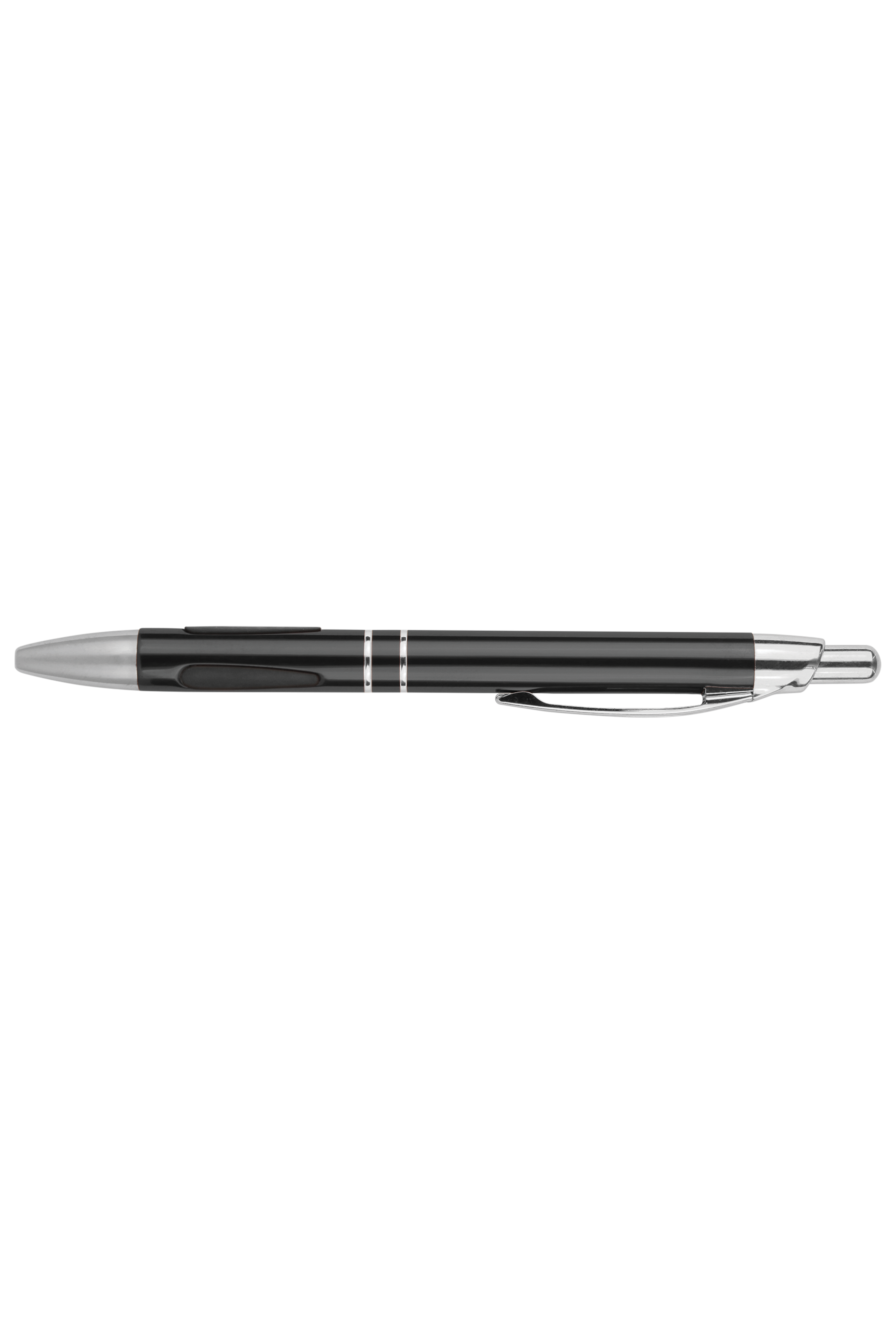 Silver Trim Laserable Pen with Gripper