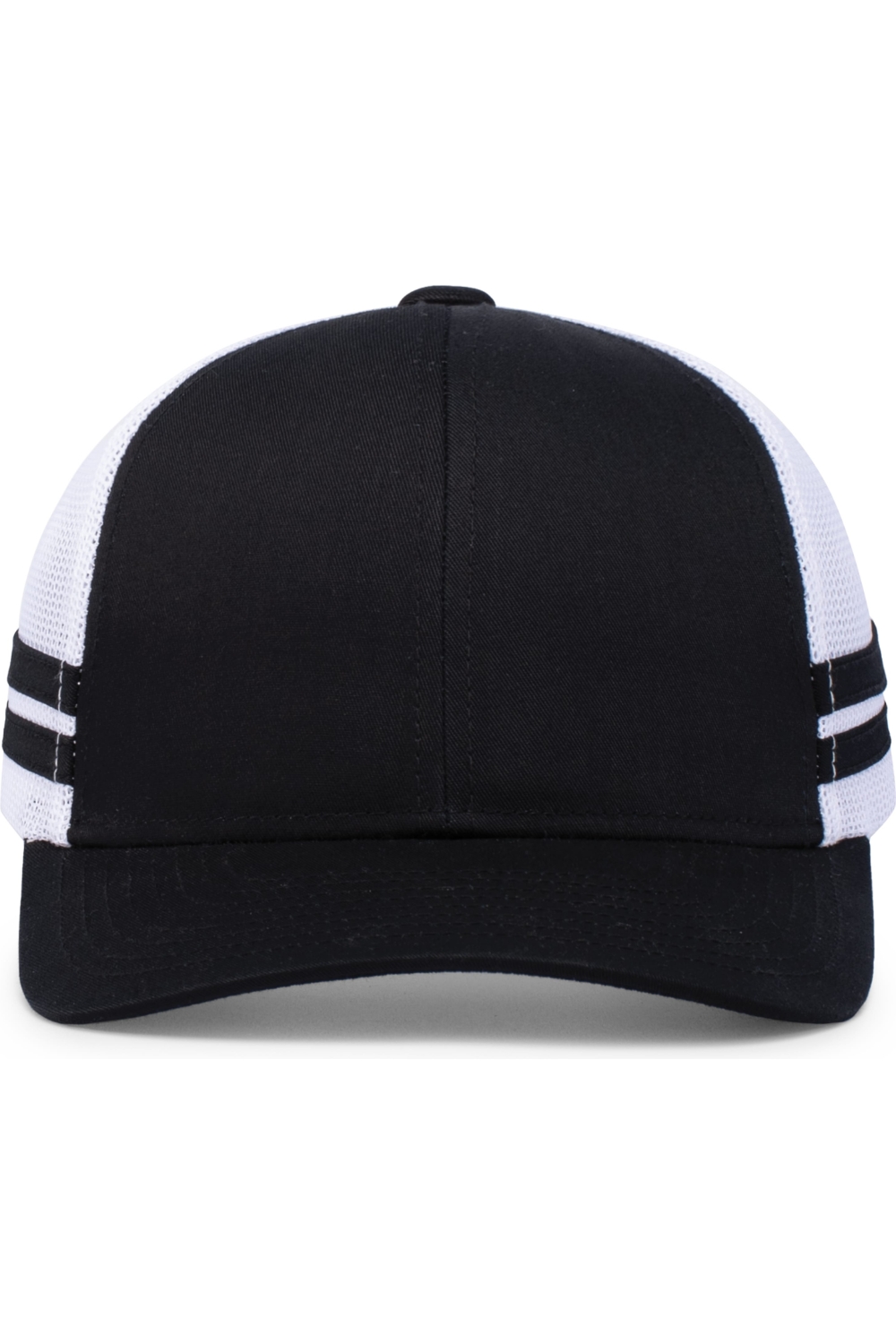 Pacific Headwear Low-Profile Stripe Trucker Cap