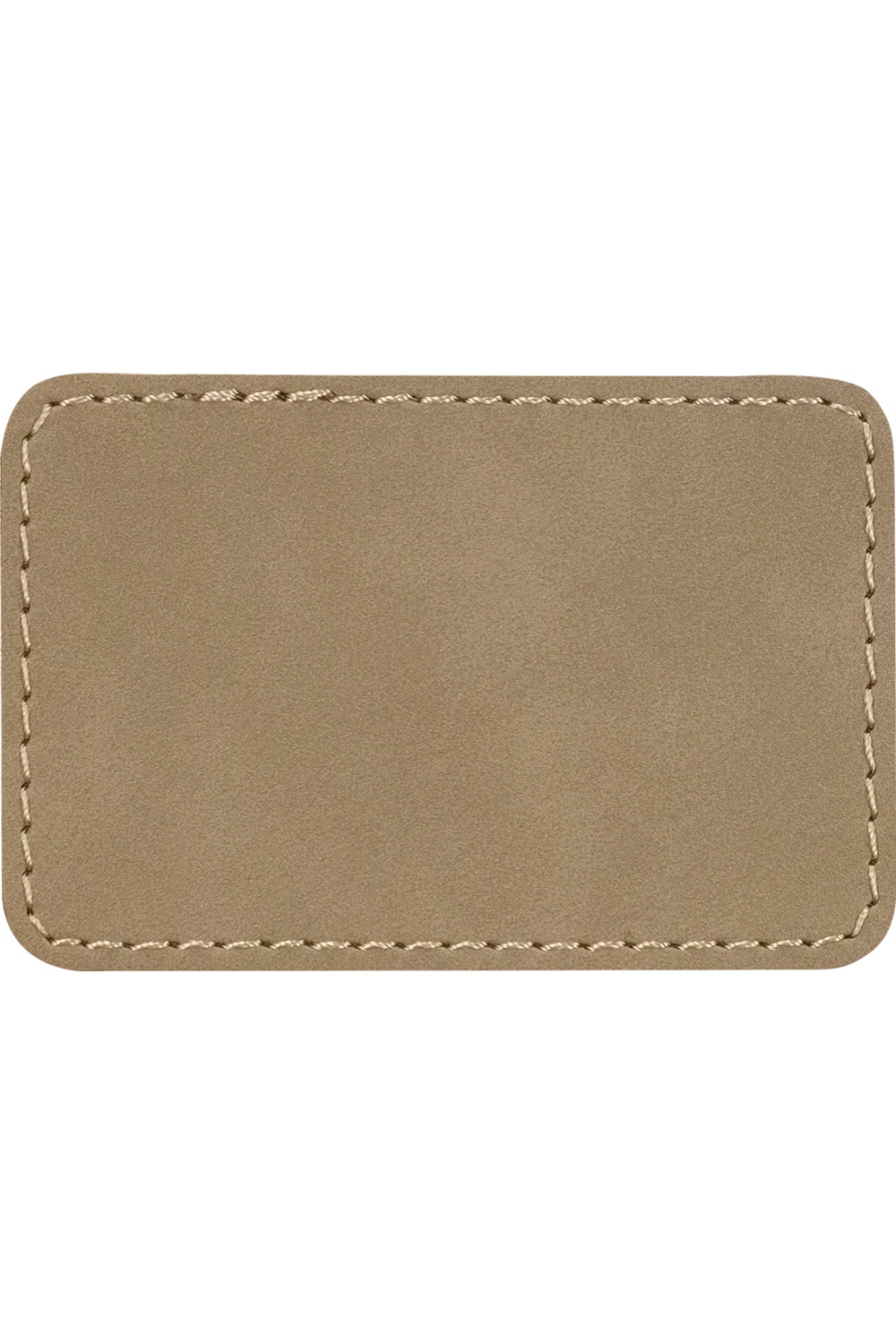3" x 2" Rectangle Leatherette Patch with Heat Seal Backing