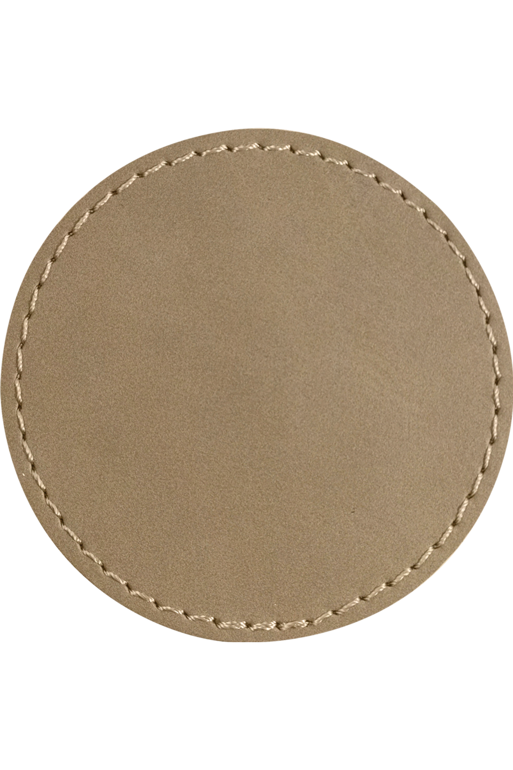 2.5"  Round Leatherette Patch with Heat Seal Backing