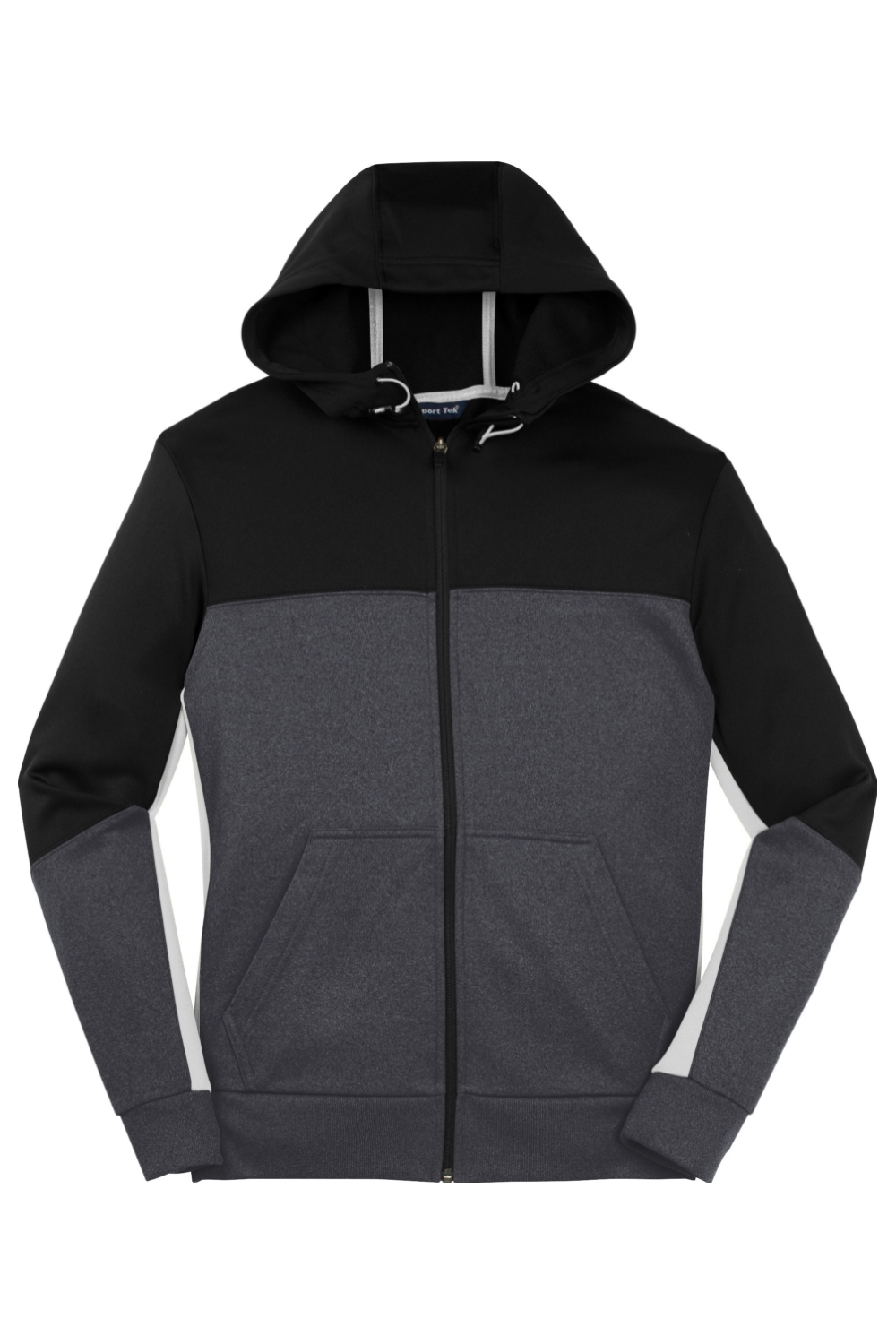 Sport-Tek® Tech Fleece Colorblock Full-Zip Hooded Jacket (Discontinued/while supplies last)
