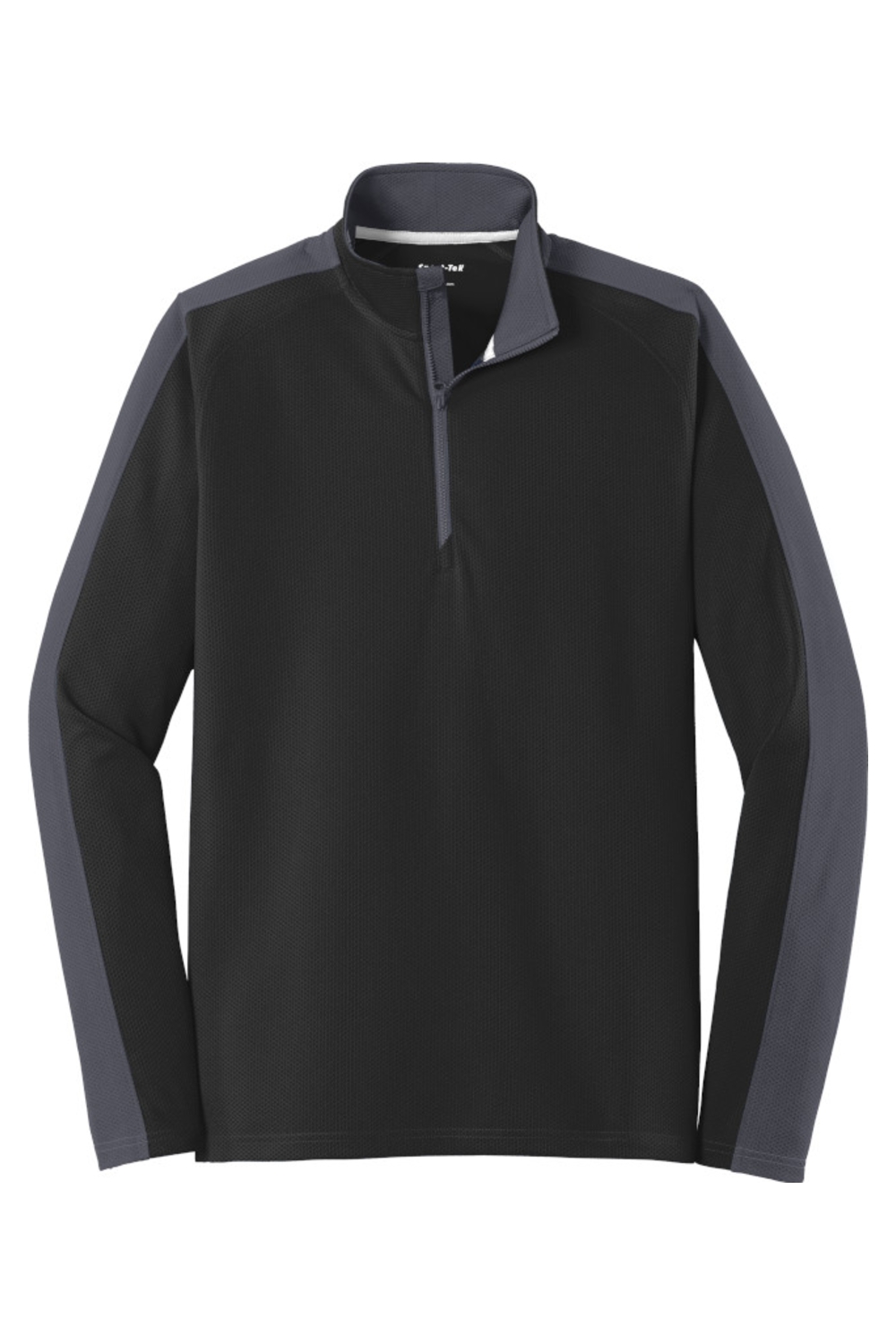 Sport-Tek® Sport-Wick® Textured Colorblock 1/4-Zip Pullover