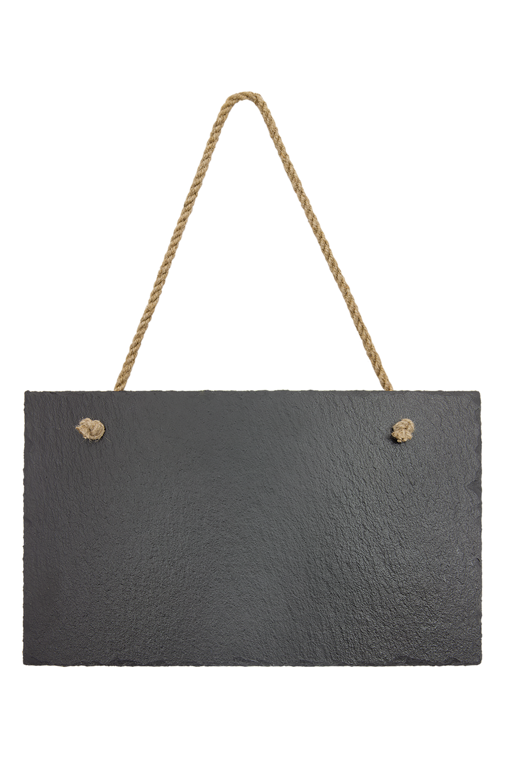 11 3/4" x 7" Rectangle Slate Decor with Hanger String