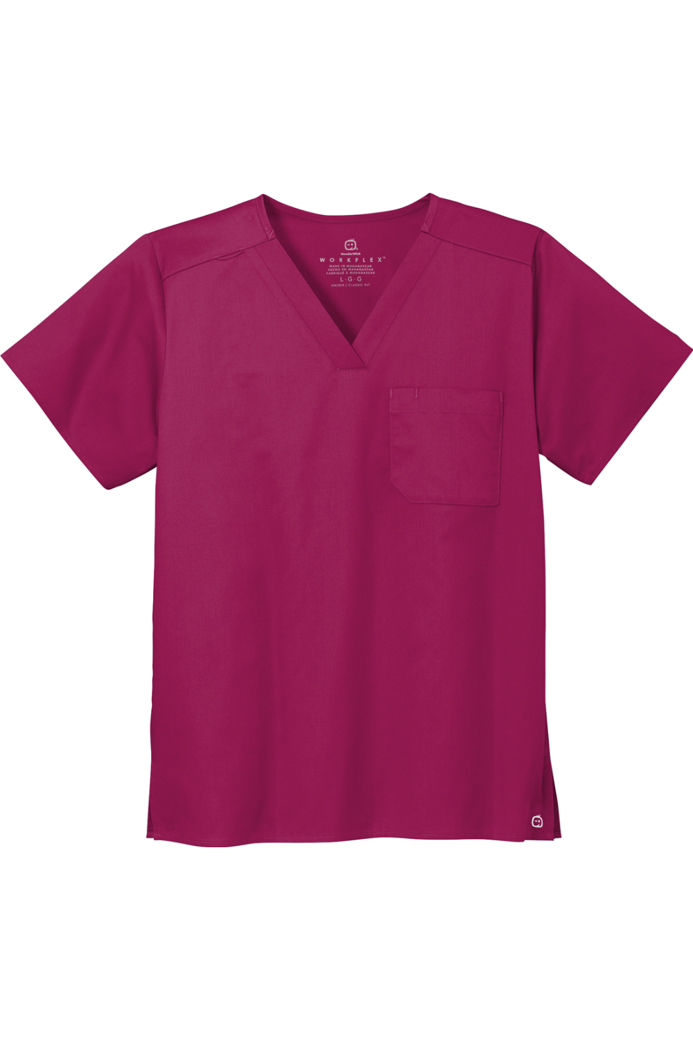 Wink Unisex WorkFlex Chest Pocket V-Neck Top